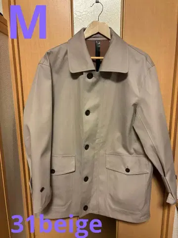 유니클로 U 하프 코트 베이지 M