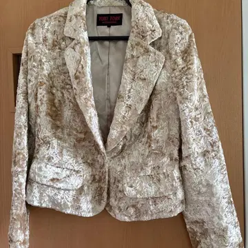 YUKI TORI I 벨벳풍 자켓 골드