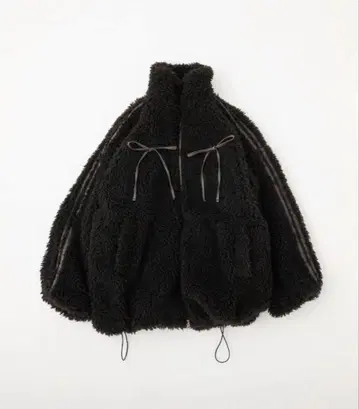 NICECLAUP 사이드 라인 리본 보아 블루종