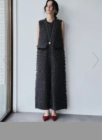 프린지 디자인 슬리브리스 살로펫