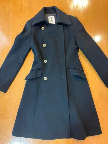 MICHEL KLEIN 블랙 피 코트