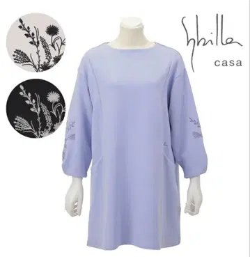 미사용 [ Sybilla casa ] 시빌라 카사 부케 자수 갓본