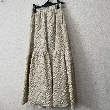 Ray BEAMS 후쿠레 자카드 개더 스커트