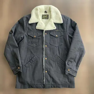 새상품급 랭글러 런치 코트 보아 네이비 large L 사이즈