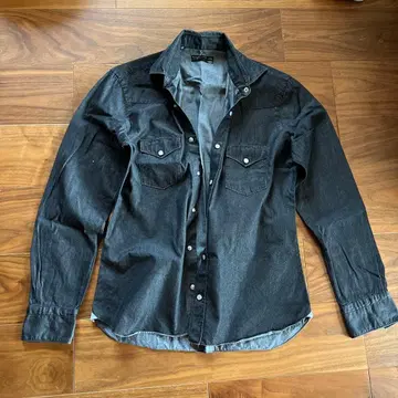 DANDYLIFE 다크 그레이 데님 셔츠 S