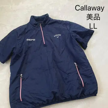 새상품급 캘러웨이 반팔 자켓 충전솜 네이비 LL