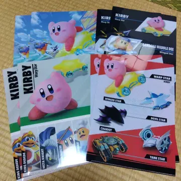 커비 클리어 파일 세트 4종 x 2세트