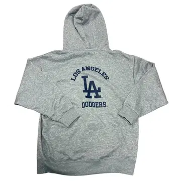 새상품 다저스 후드티 여성용 L 그레이 긴팔 속기모