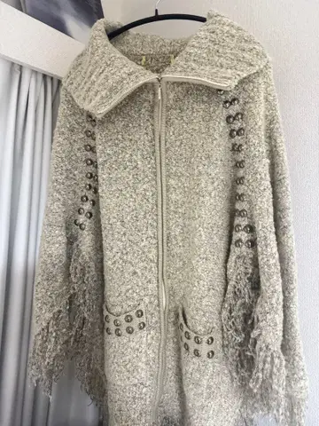 [ the elephant ] 구제 의류 프린지 판초