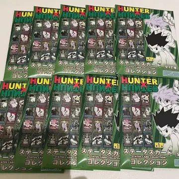 헌터헌터 스탯 카드 컬렉션 10점 미개봉 새상품