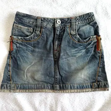 첼시 가브 데님 미니 스커트 셀렉샵 데님 스커트