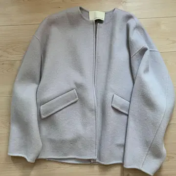 uncrave 연보라 노카라 자켓