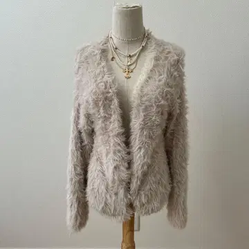 y2k archive kate spade 샤기 니트 가디건