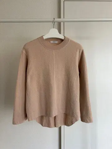 PHENY 써멀 핑크 베이지 긴팔 티셔츠