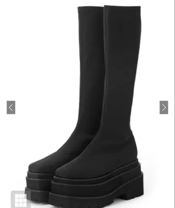 GRL 그레일 스트레치 플랫 통굽 롱 부츠 [gd1586]