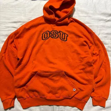 러셀 usa XXL OSU 오렌지 후드티