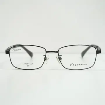 미사용 새상품 스프링성 설계 스테인리스 소재 안경 프레임 블랙