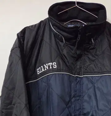 GIANTS 퀼팅 자켓 블랙 네이비