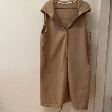 MONOEARTH 후드 부착 롱 베스트