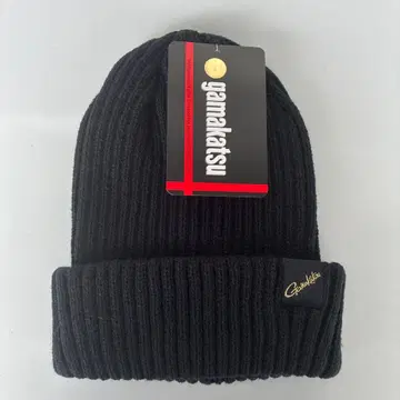 Gamakatsu 니트 캡 블랙/골드