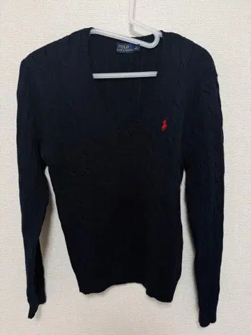 POLO ALPH LAUREN 네이비 케이블 니트 M