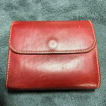 genten 가죽 3단 폴더형 지갑