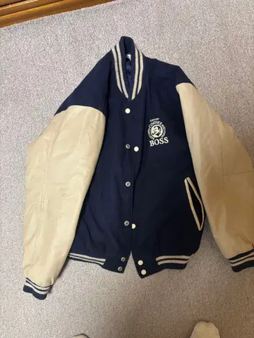 BOSS 바시티 자켓 네이비/베이지