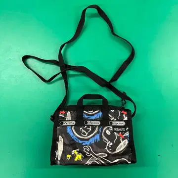 PEANUTS 숄더백 블랙/멀티 컬러 레스포