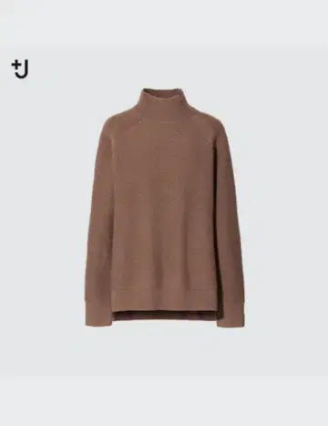 유니클로+J 브라운 터틀넥 니트