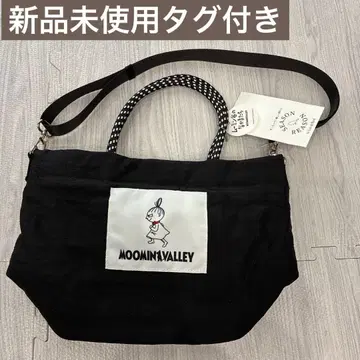 [ 택 포함 미사용 새상품 ] Moomin Valley 숄더백 블랙