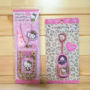 헬로키티 슬라이드 폰 키링 미니 샌들 키링