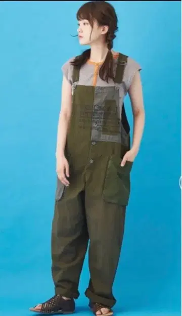 CUBE SUGAR 새상품 올리브색 살로펫 코튼 혼방