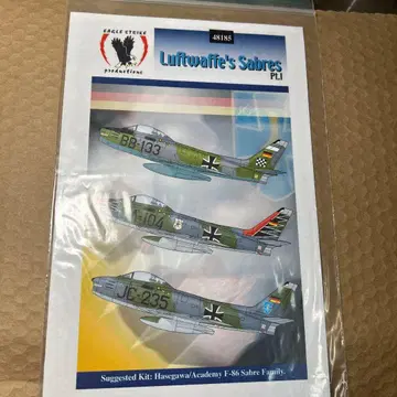 Luftwaffe's 세이버 PL.1 데칼 1/48 리히토호펜