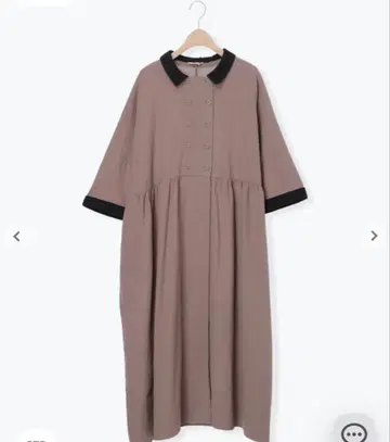 sm2 새상품 돌먼 슬리브 개더 원피스 모카 M 사이즈