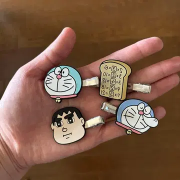 도라에몽 헤어 클립 4개 세트