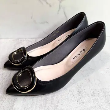 DIANA 다이애나 버클 펌프스 22.5cm 블랙