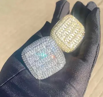 [블링블링 반지] 풀 CZ 다이아 초와이드 럭셔리 반지 실버 925