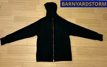 BARNYARDSTORM 더블 지퍼 속기모 후드티 블랙 사이즈 1