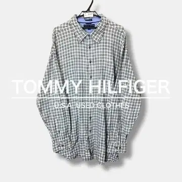 상태 좋음 TOMMY HILFIGER 멋진 체크 셔츠 ME9-037
