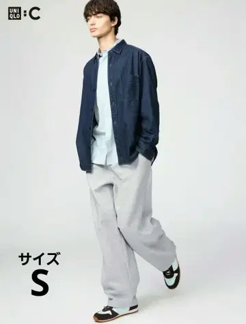 UNIQLO C 맨투맨 와이드 팬츠