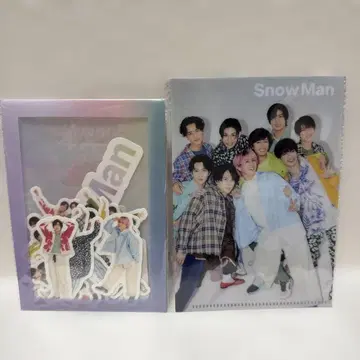 Snow Man 스티커 세트 새상품 & 미니 클리어 파일