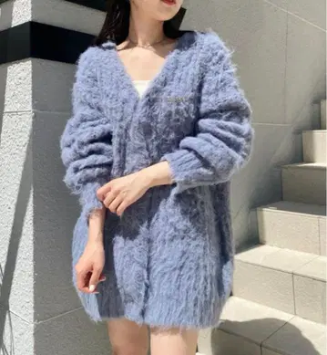 Chico 샤기 모헤어 가디건