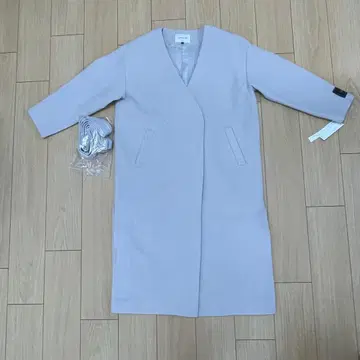 UNRELISH 노카라 V넥 롱 코트