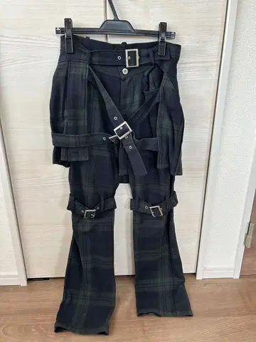 PEACENOW 피스나우 랩 스커트 팬츠 그린