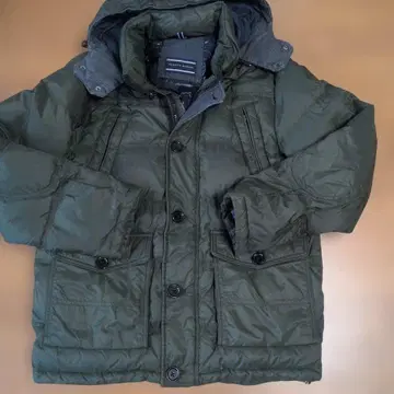 TOMMY HILFIGER 올리브 그린 다운 자켓 XL