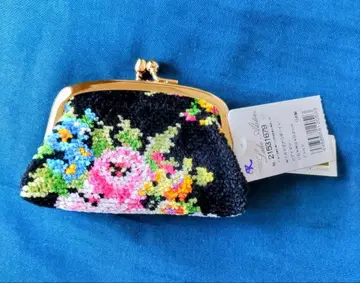 [레이크알스타] 꽃무늬 자수 코인 동전 지갑