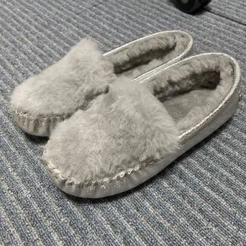 미사용 자택 보관품 에뮤 모카신 양가죽 24cm