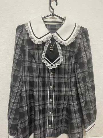 Secret Honey 체크 무늬 셋업