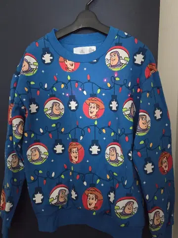 토이스토리 크리스마스 맨투맨 트레이닝복 L