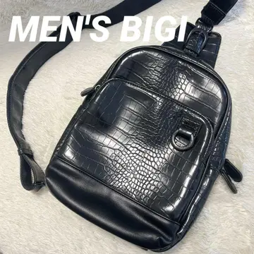 [ 미사용 ] MEN'S BIGI 남성용 바디백 악어 엠보싱
